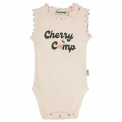 Body Côtelé Cerise | Rose pâle