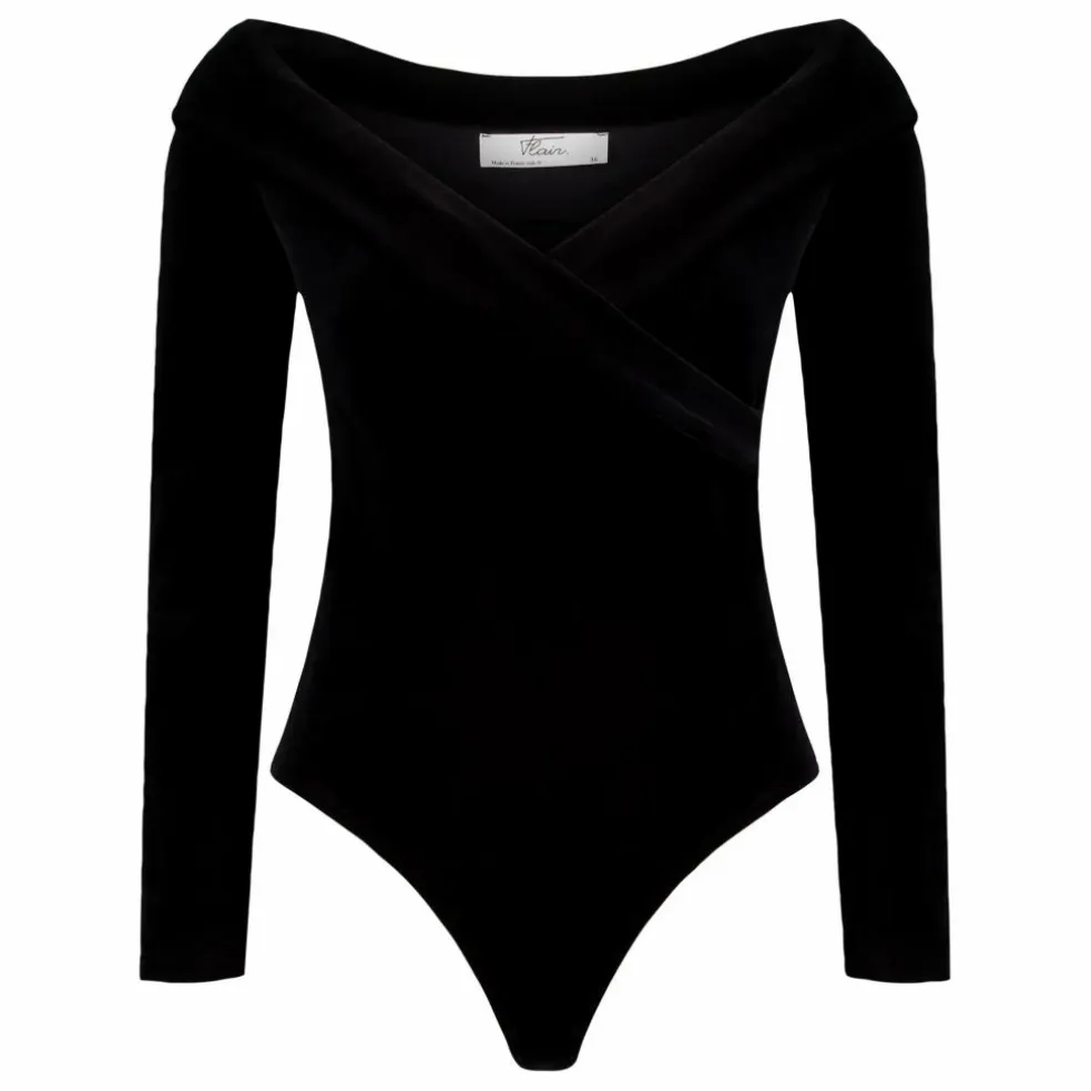 Body Gabrielle Velours | Noir