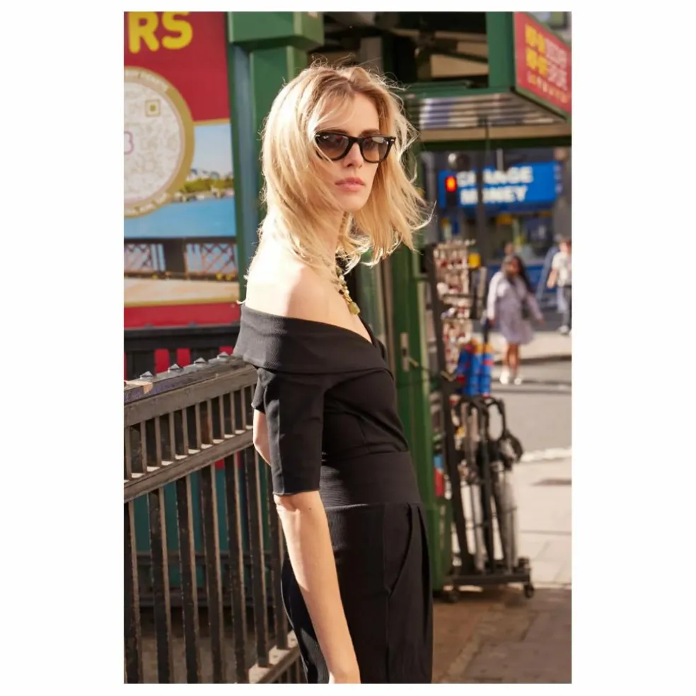 Body Gabrielle Velours | Noir