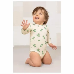Body Lala Trèfles Coton Bio | Ecru