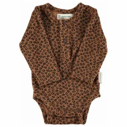 Body Léopard Eponge Coton Bio | Brun