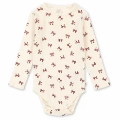 Body Minnie Nœuds Pointelle Coton Bio | Beige