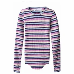 Body Rochelle Cosmic Rayé Coton Bio | Violet