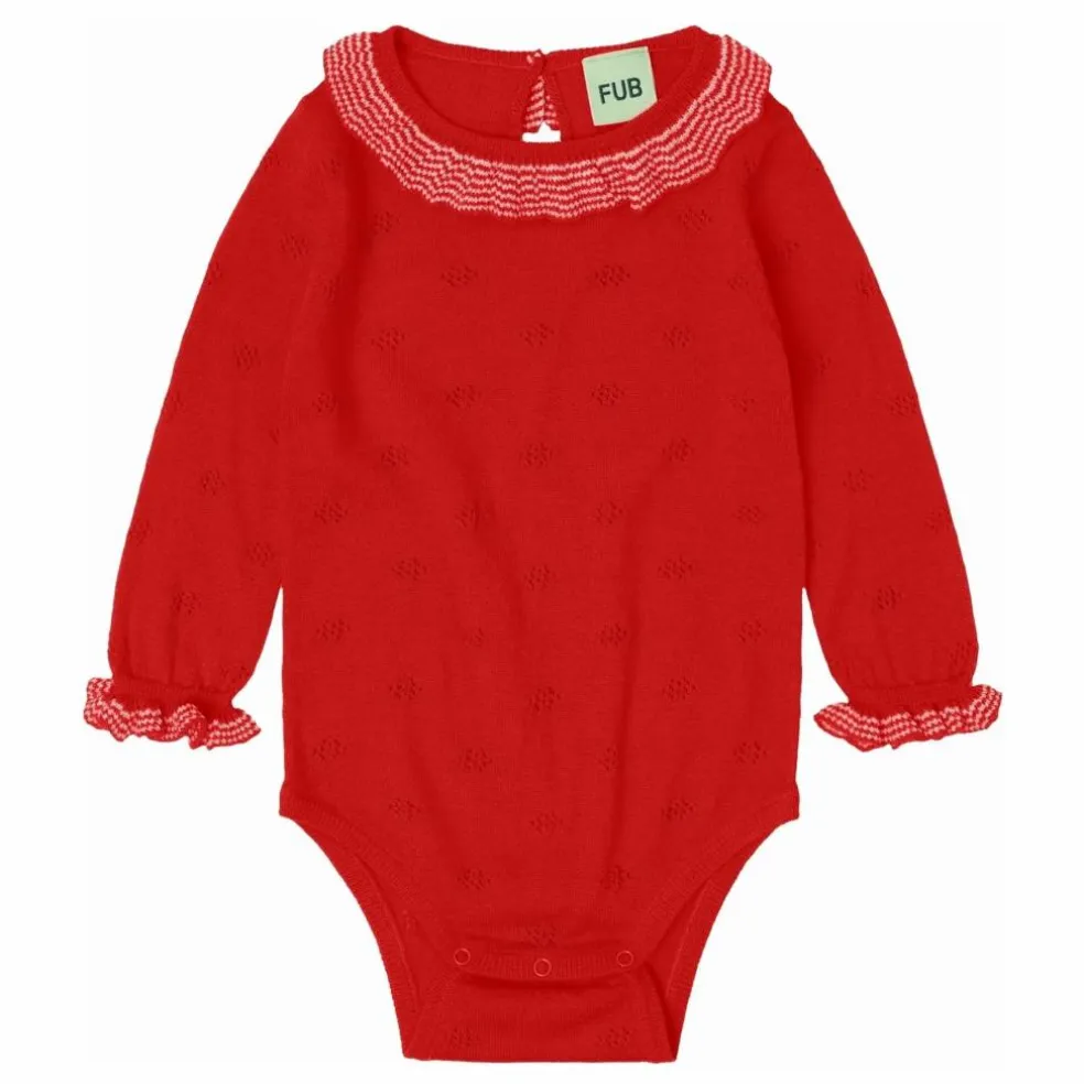Body Volants Laine de Mérinos | Rouge