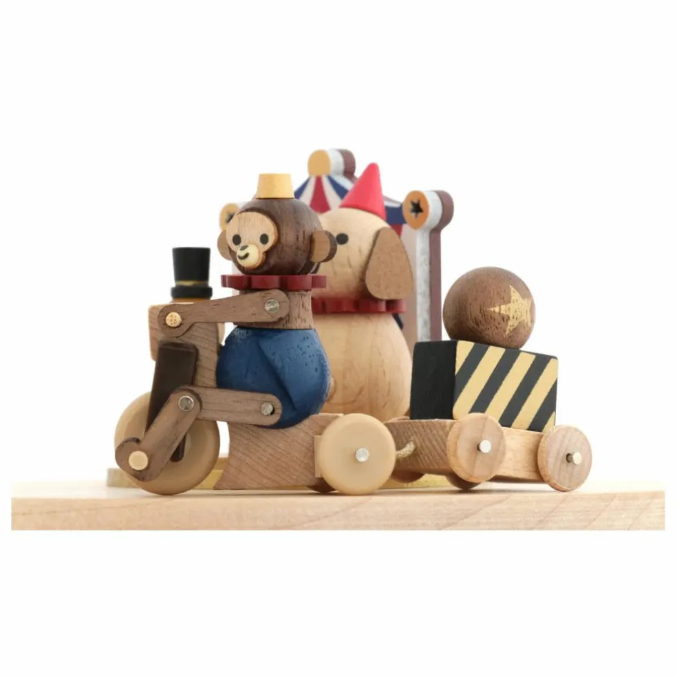 Boite à musique en bois Cirque