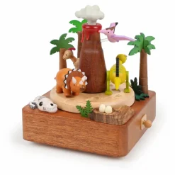 Boite à musique en bois Dino
