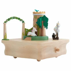 Boite à musique en bois Licorne