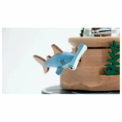 Boite à musique en bois Poissons