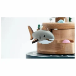 Boite à musique en bois Poissons
