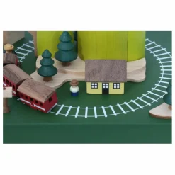Boite à musique en bois Train au Printemps