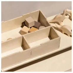 Boite de rangement avec couvercle en bois | Bois clair