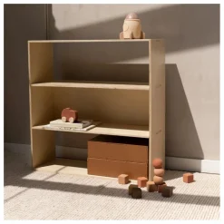 Boite de rangement avec couvercle en bois | Brun