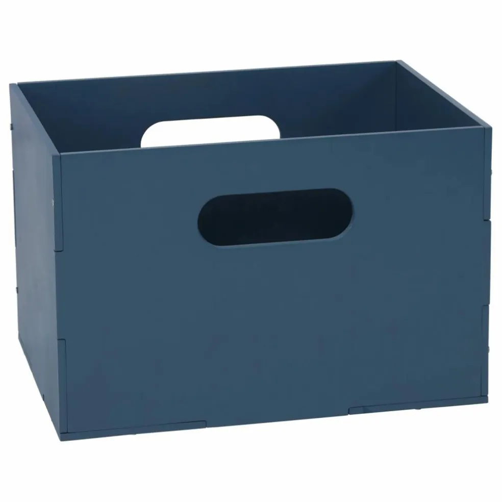 Boite de rangement en bois | Bleu