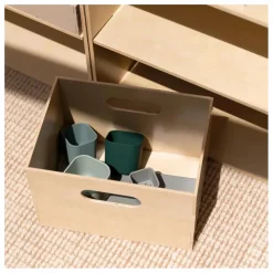 Boite de rangement en bois | Bois clair