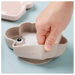 Bol silicone avec ventouse Sheepy | Sable