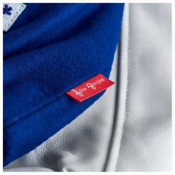 Bomber Awesome Letterman à Ecussons Cuir | Bleu