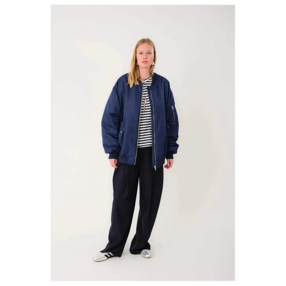 Bomber Lila | Bleu marine