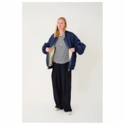 Bomber Lila | Bleu marine