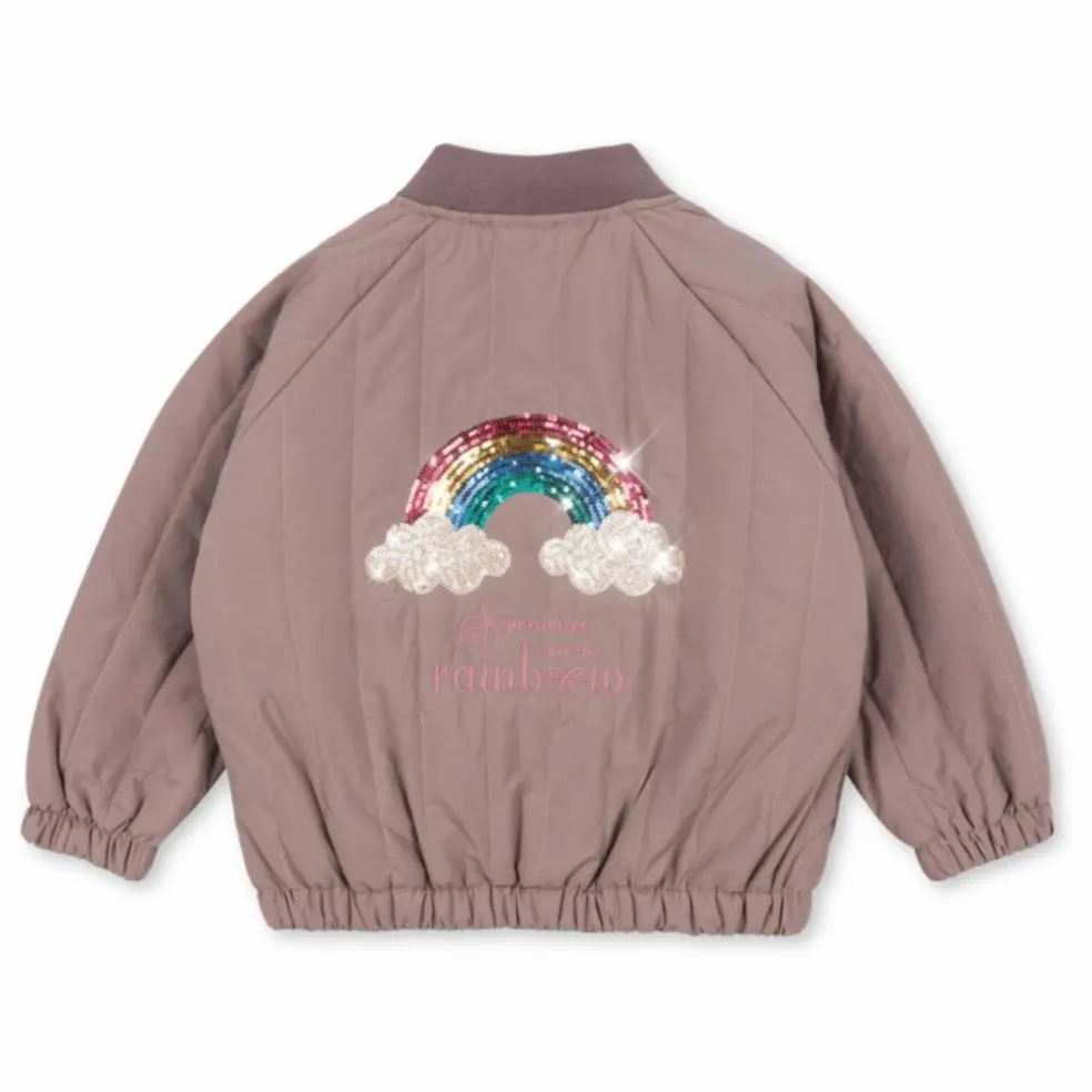 Bomber Sequins Juno Arc en Ciel | Mauve