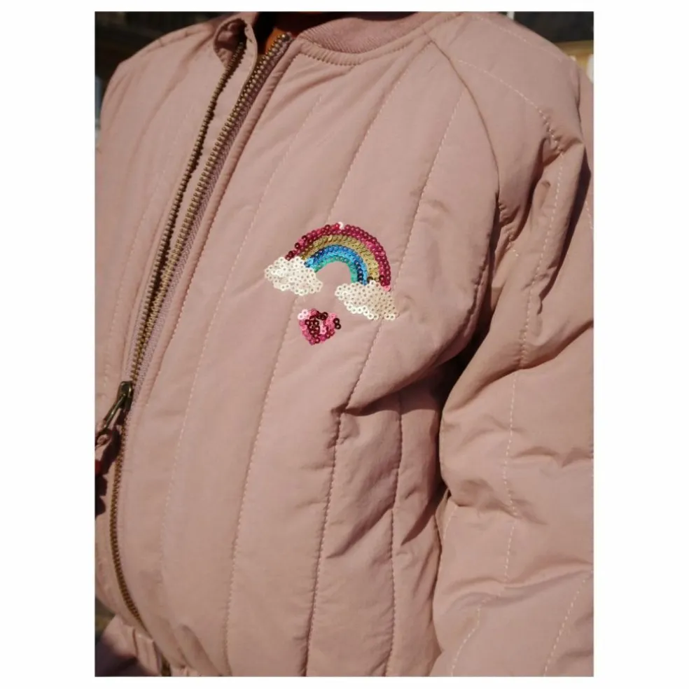 Bomber Sequins Juno Arc en Ciel | Mauve
