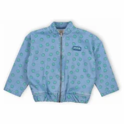 Bomber Smiley Denim | Bleu jean