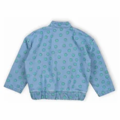 Bomber Smiley Denim | Bleu jean