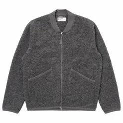 Bomber Zippé Laine | Gris