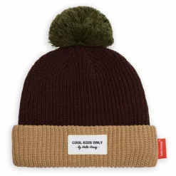 Bonnet Block Coton Bio | Marron