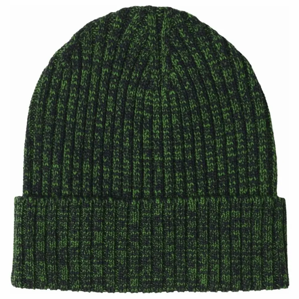 Bonnet Côtelé Laine de Mérinos | Vert