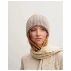 Bonnet Côtes Cachemire | Beige