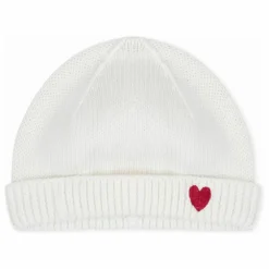 Bonnet Cœur Coton Bio | Blanc