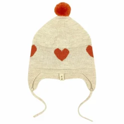 Bonnet Dancing Hearts Mérinos | Ecru