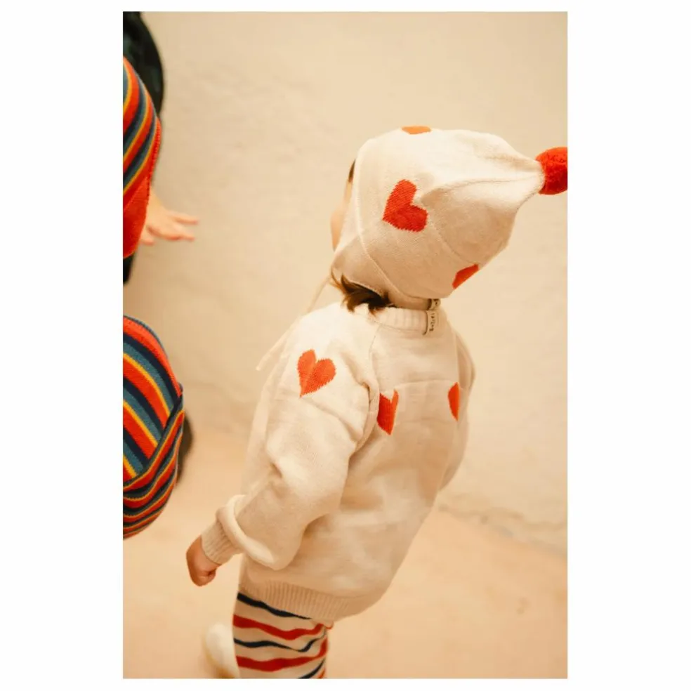 Bonnet Dancing Hearts Mérinos | Ecru