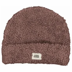 Bonnet Façon Sherpa Mouton Coton Bio | Mauve