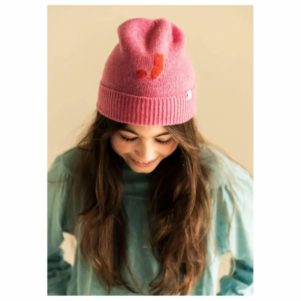 Bonnet J Laine | Rose fuschia