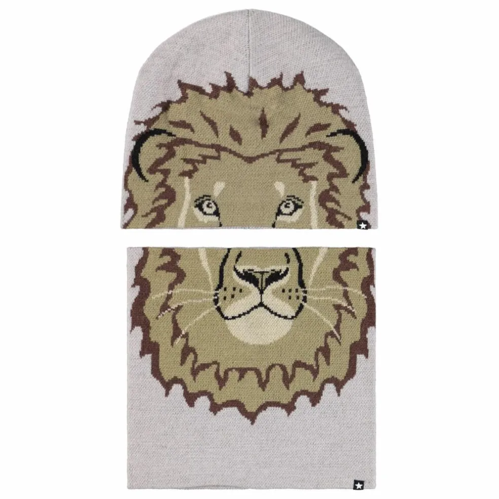 Bonnet Kleo Lion | Gris clair