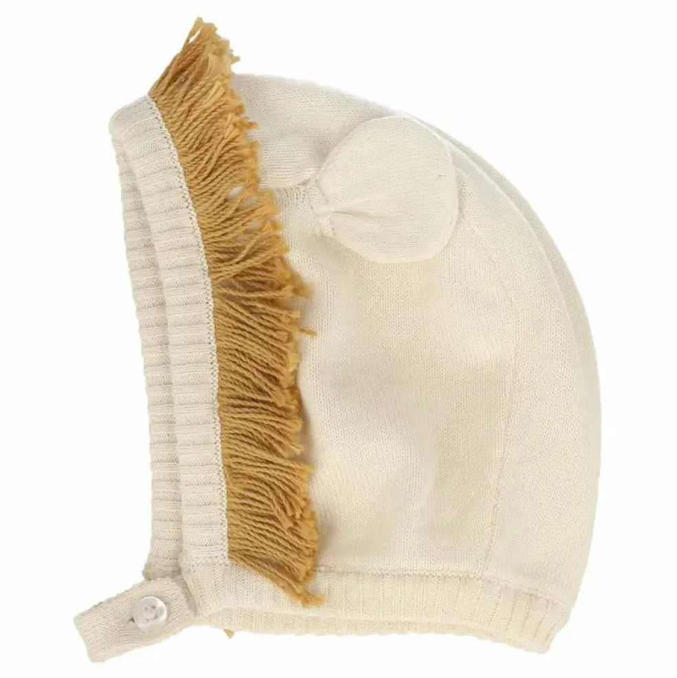 Bonnet Lion en coton bio | Naturel