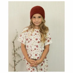 Bonnet Maille Côtelé | Rouge