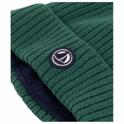 Bonnet Maille Côtelée Polaire | Vert sapin
