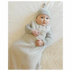 Bonnet Naissance Coton Bio | Bleu gris