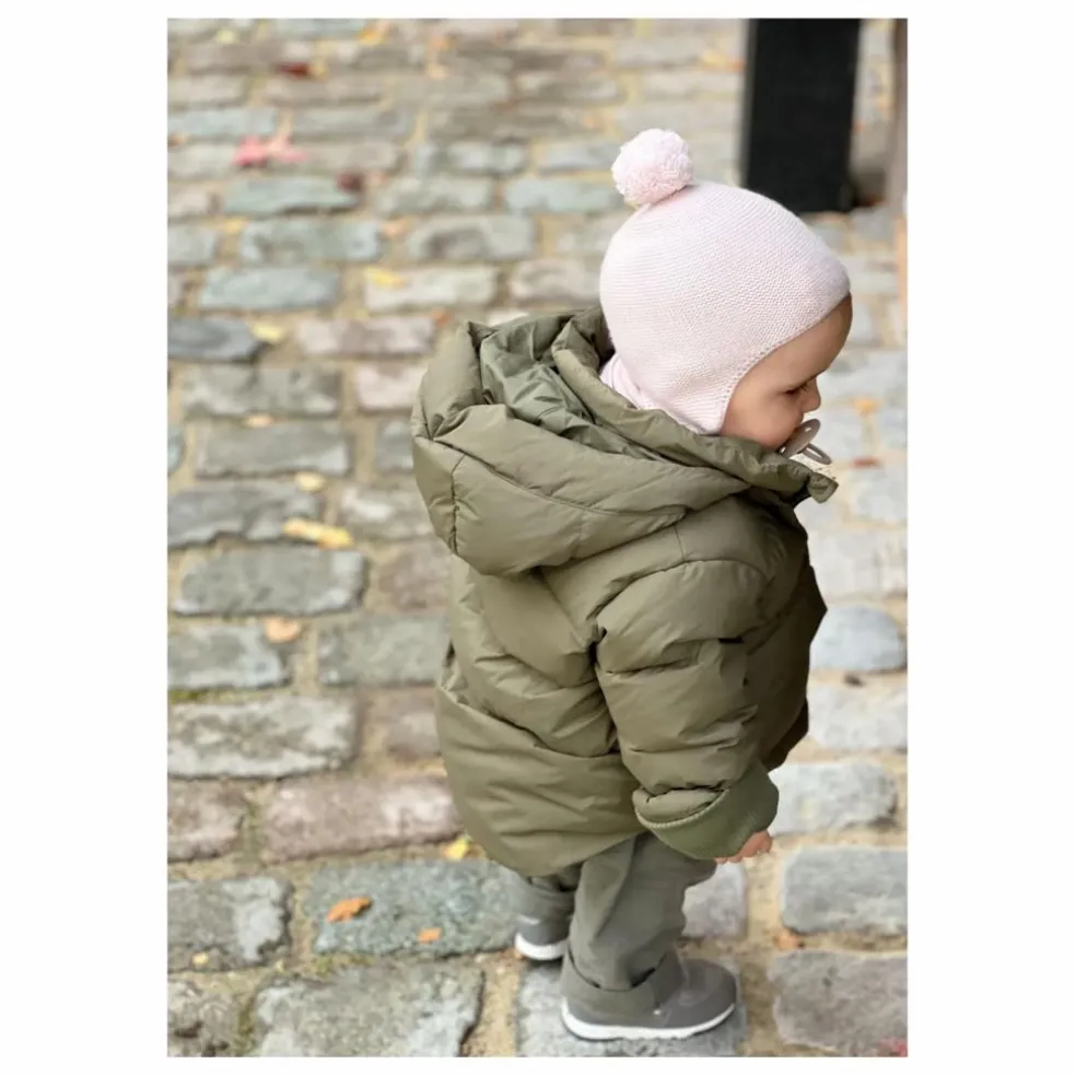 Bonnet Pom Pom Cachemire | Rose pâle