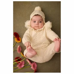 Bonnet Pompons Isolina | Crème