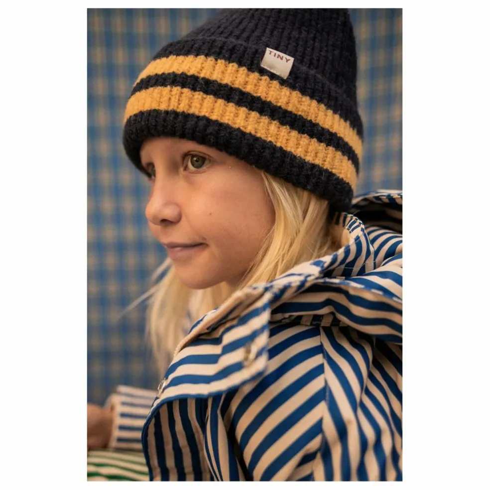 Bonnet Rayé | Bleu marine