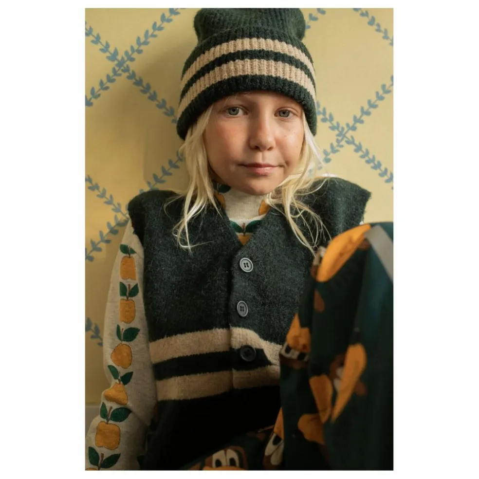 Bonnet Rayé | Vert