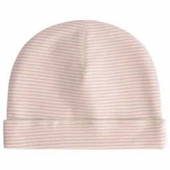 Bonnet Rayures Coton Bio | Rose