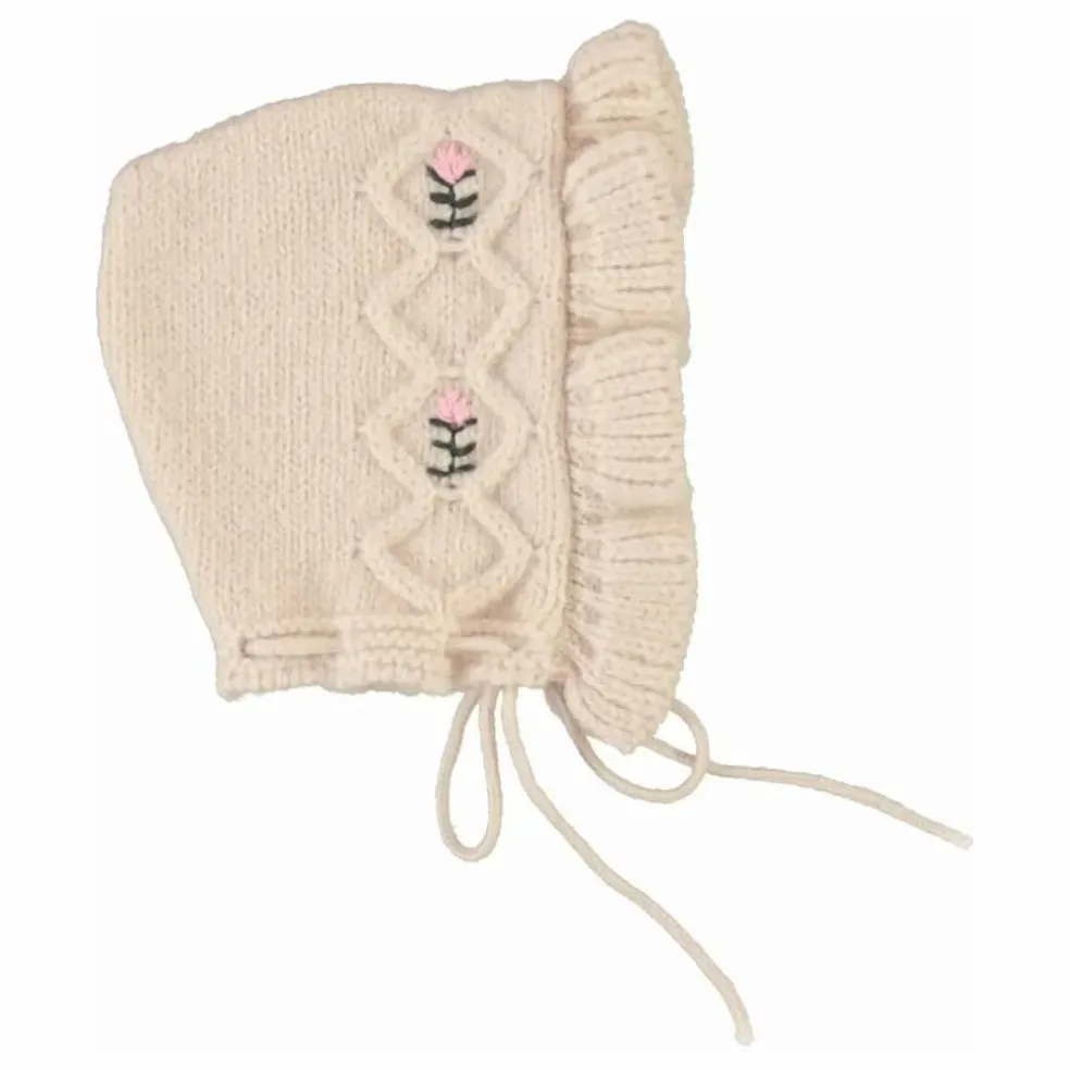 Bonnet Rosine Mohair | Rose pêche