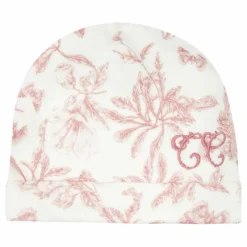 Bonnet Toile de Jouy | Rose pêche