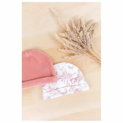 Bonnet Toile de Jouy | Rose pêche