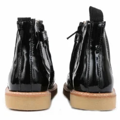 Boots Chelsea Cuir Vernis Francis | Noir