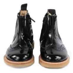 Boots Chelsea Cuir Vernis Francis | Noir